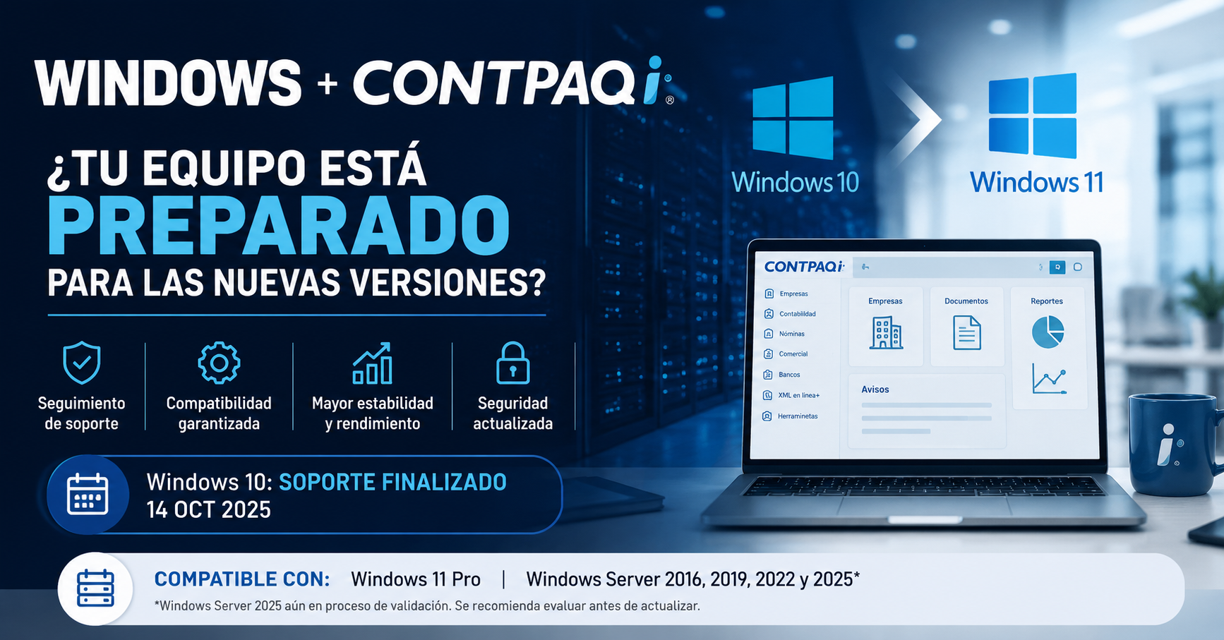 Windows y CONTPAQi: ¿tu equipo está preparado para las nuevas versiones?